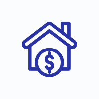 Home With Money Symbol